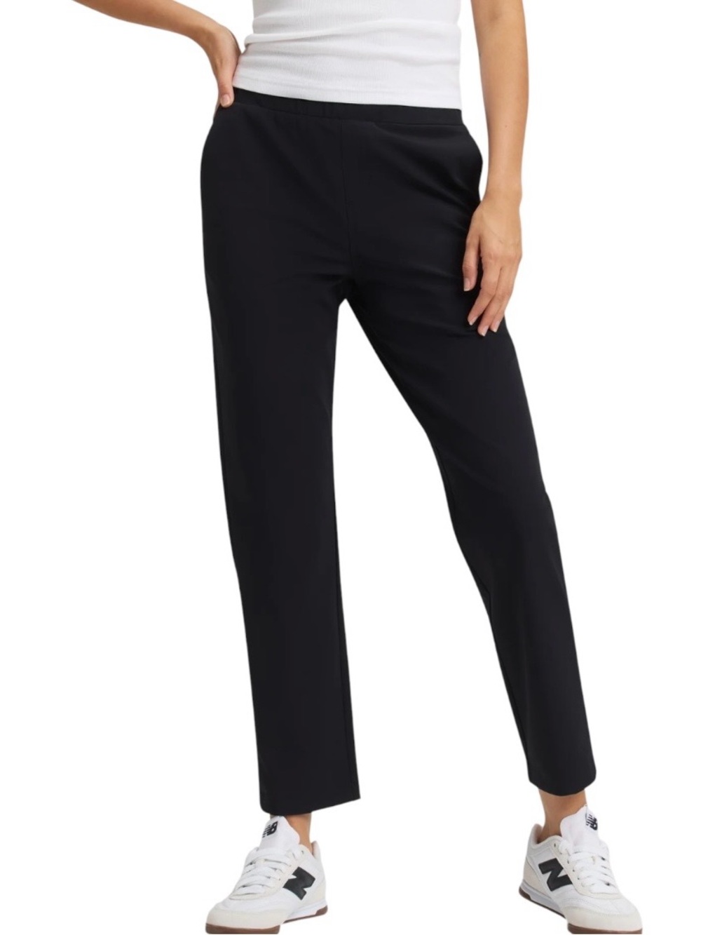 Cozy Earth Always Cropped Pants Womens XL Black Sustainable Athleisure Outdoor